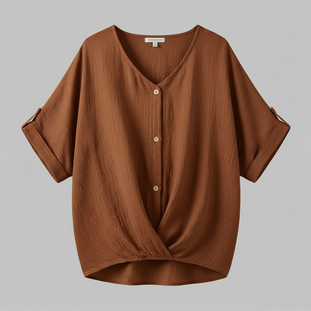 Elegante Damenbluse mit V-Ausschnitt | Festliche Bluse für Anlässe