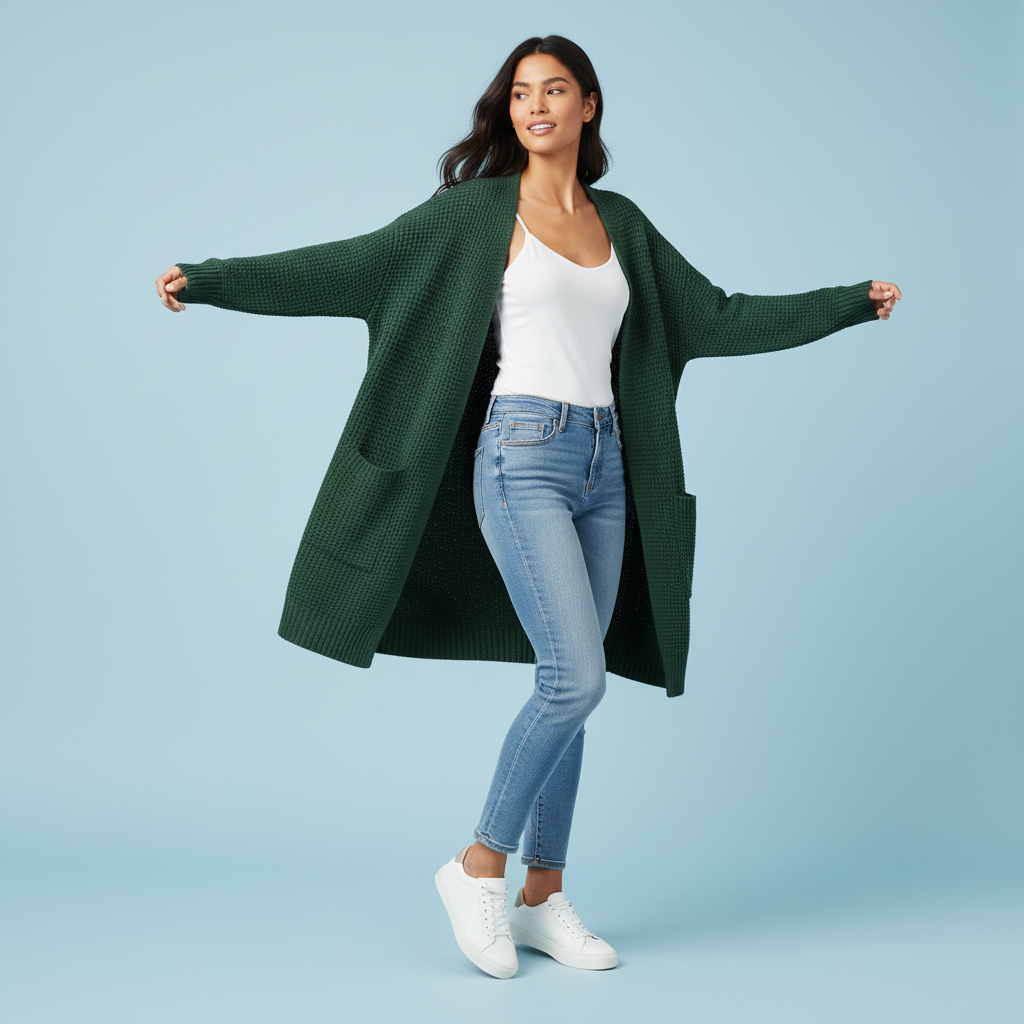 Eleganter Damen Cardigan | Vielseitige Strickjacke