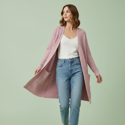 Eleganter Damen Cardigan | Vielseitige Strickjacke