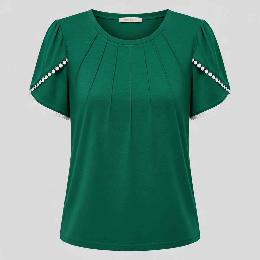 Vanessa | Weiße Bluse Damen aus Baumwolle für Sommer