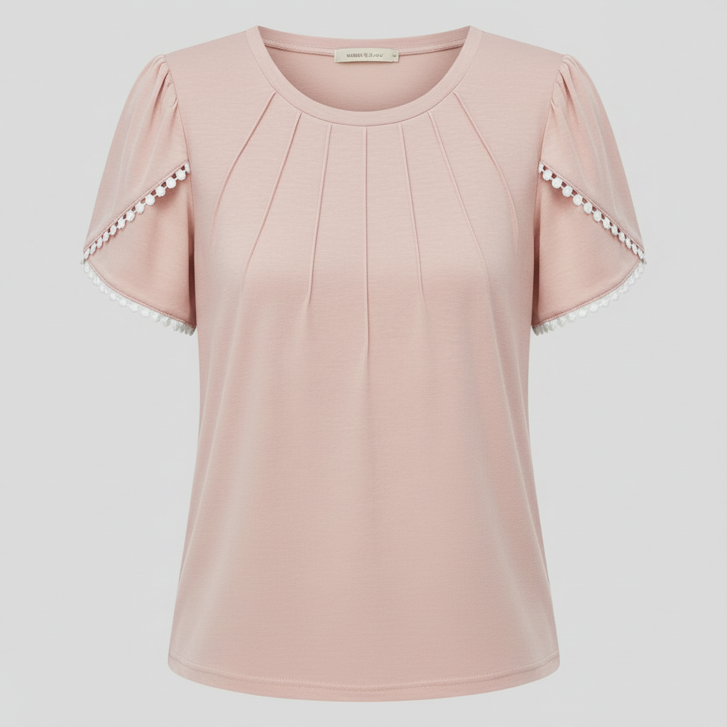 Vanessa | Weiße Bluse Damen aus Baumwolle für Sommer
