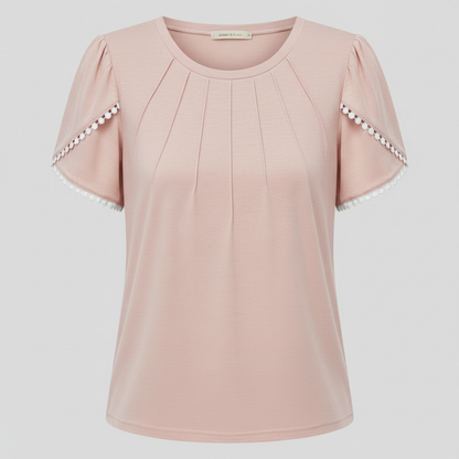 Vanessa | Weiße Bluse Damen aus Baumwolle für Sommer