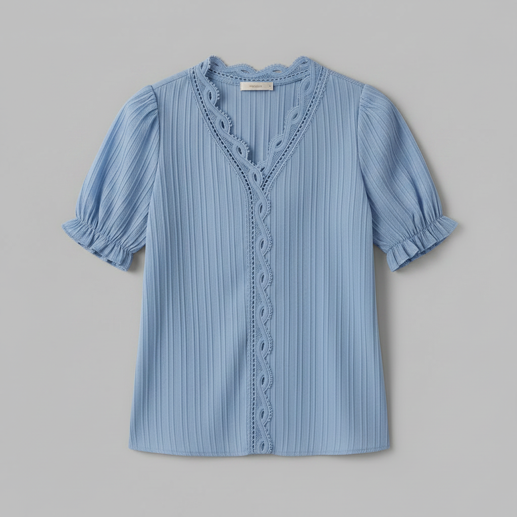 Astrid | Elegante Weiße Bluse Damen mit V-Ausschnitt