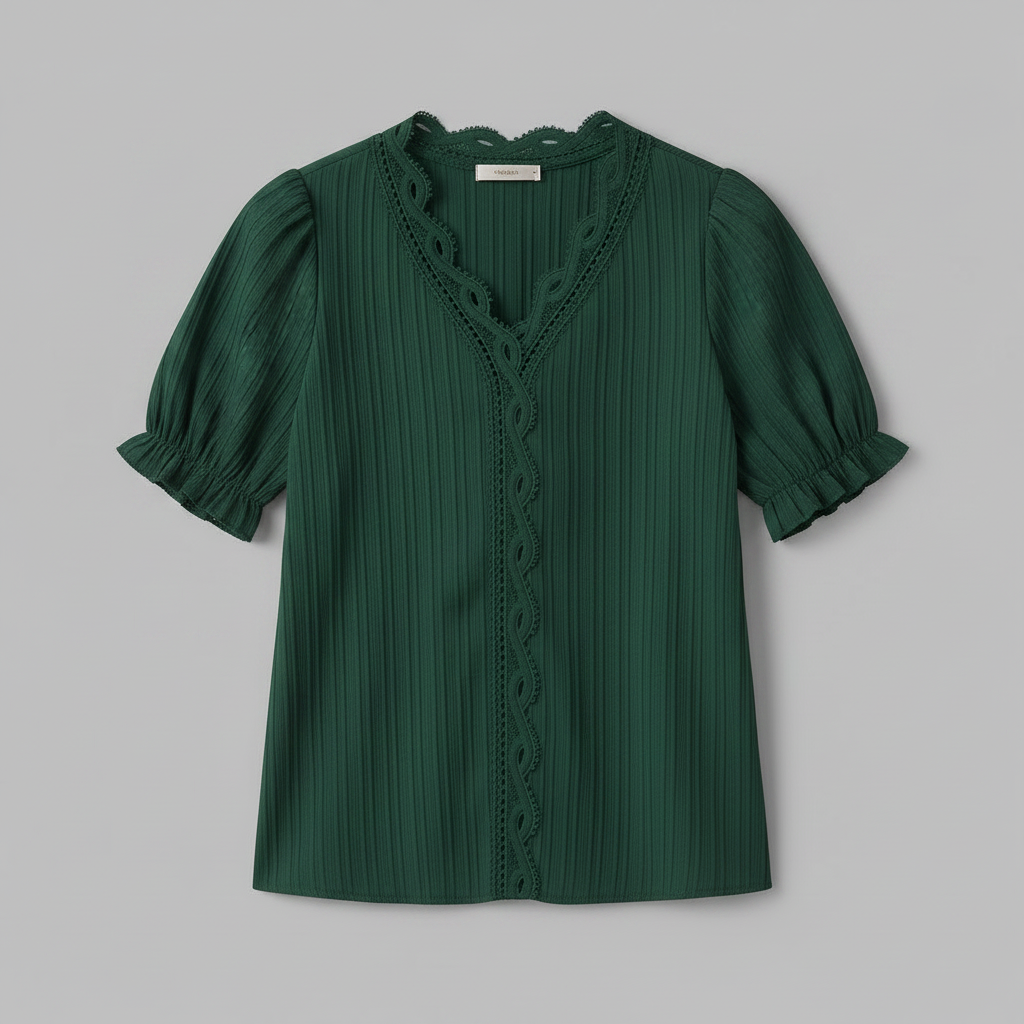 Astrid | Elegante Weiße Bluse Damen mit V-Ausschnitt