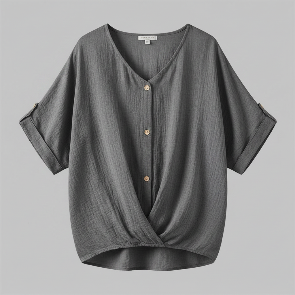 Elegante Damenbluse mit V-Ausschnitt | Festliche Bluse für Anlässe