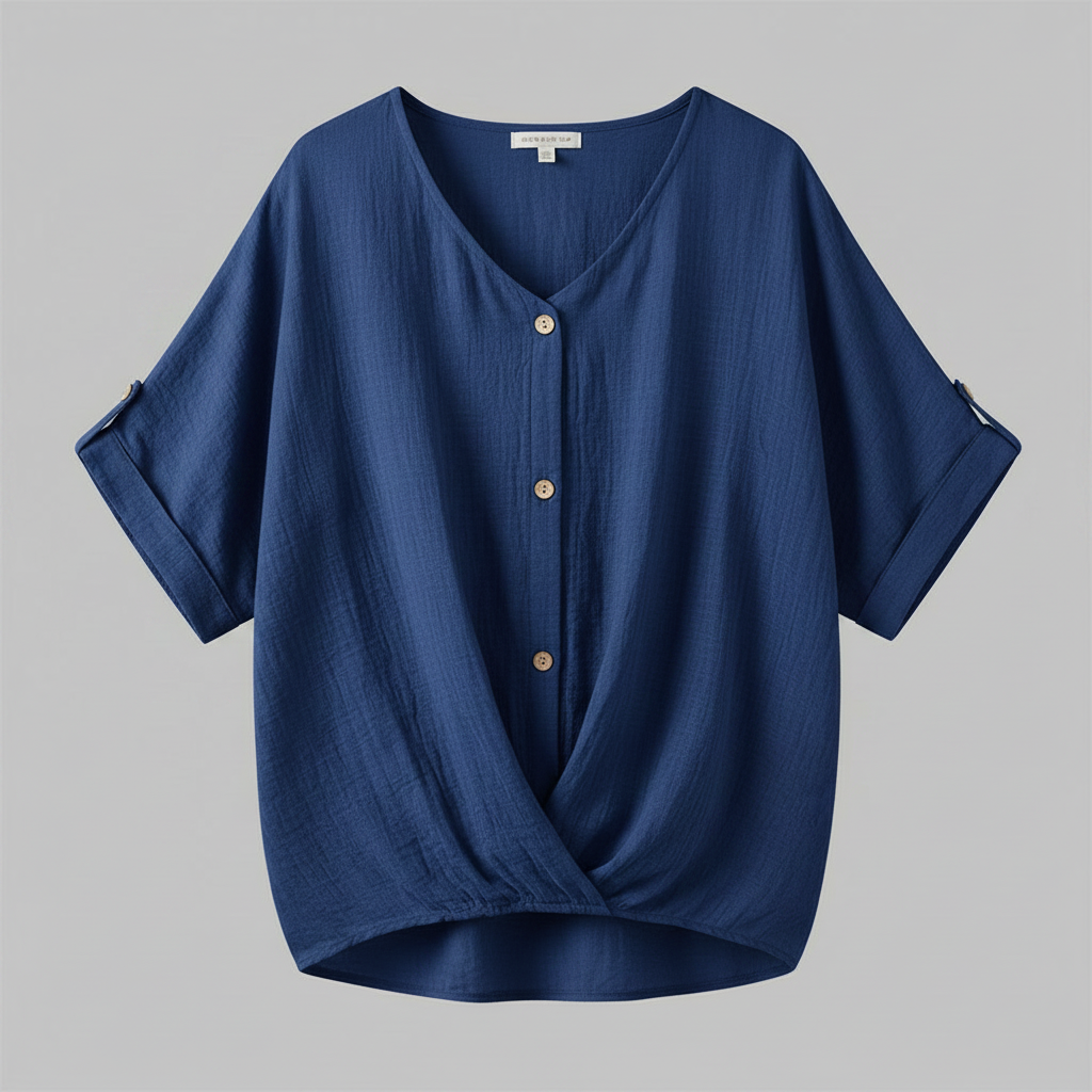 Elegante Damenbluse mit V-Ausschnitt | Festliche Bluse für Anlässe