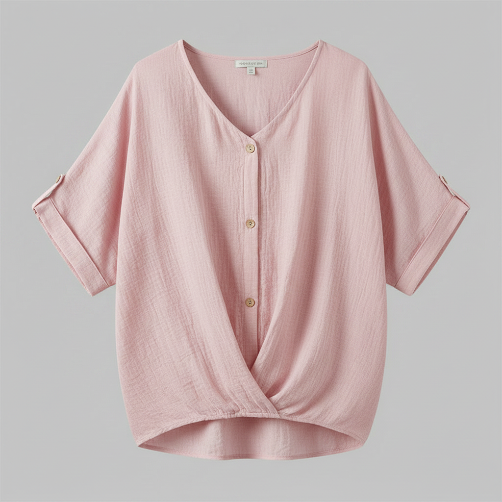 Elegante Damenbluse mit V-Ausschnitt | Festliche Bluse für Anlässe