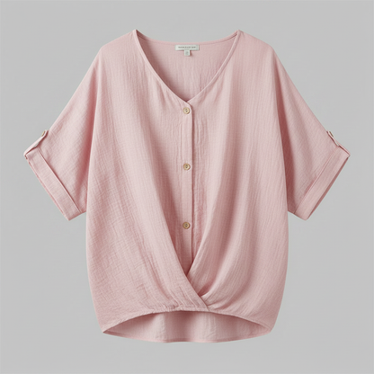 Elegante Damenbluse mit V-Ausschnitt | Festliche Bluse für Anlässe