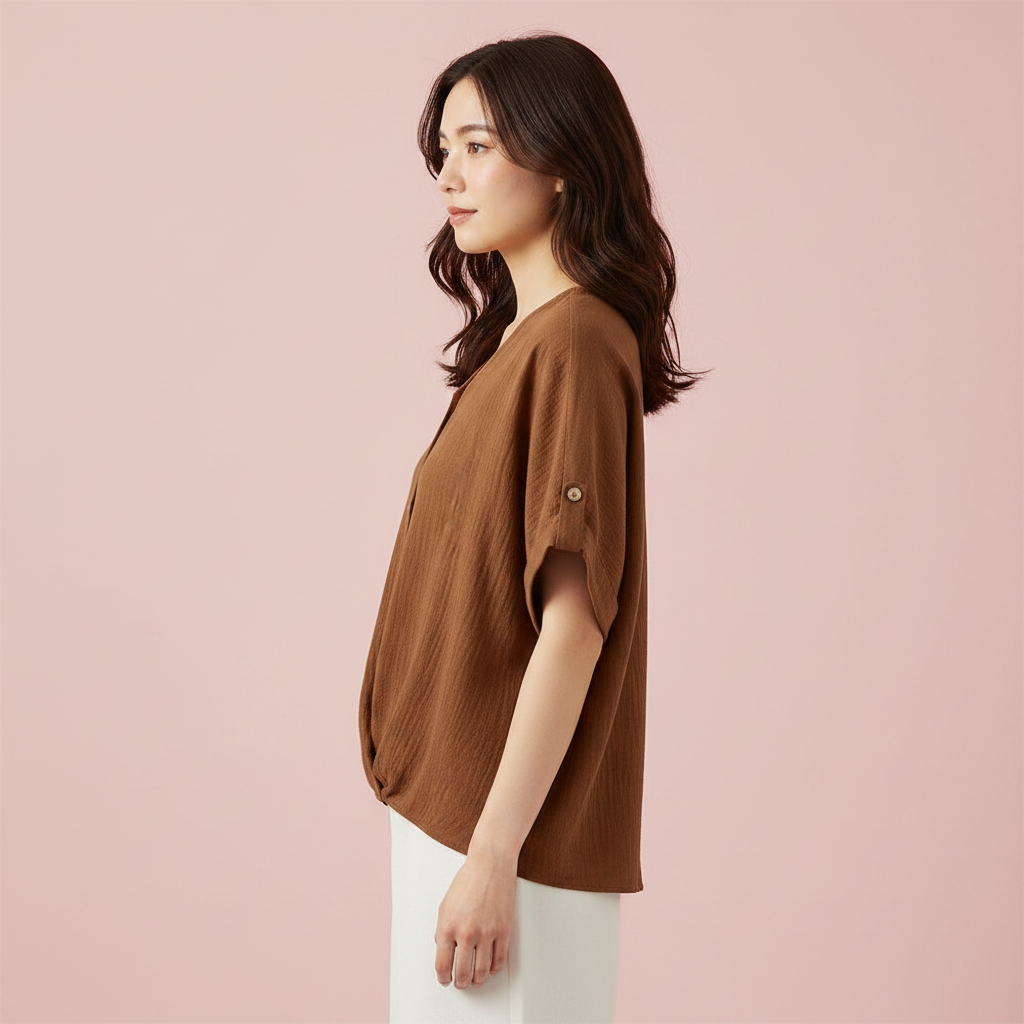 Elegante Damenbluse mit V-Ausschnitt | Festliche Bluse für Anlässe