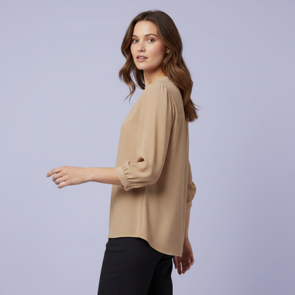 Patchwork Damenbluse | Modische Freizeitbluse für Damen