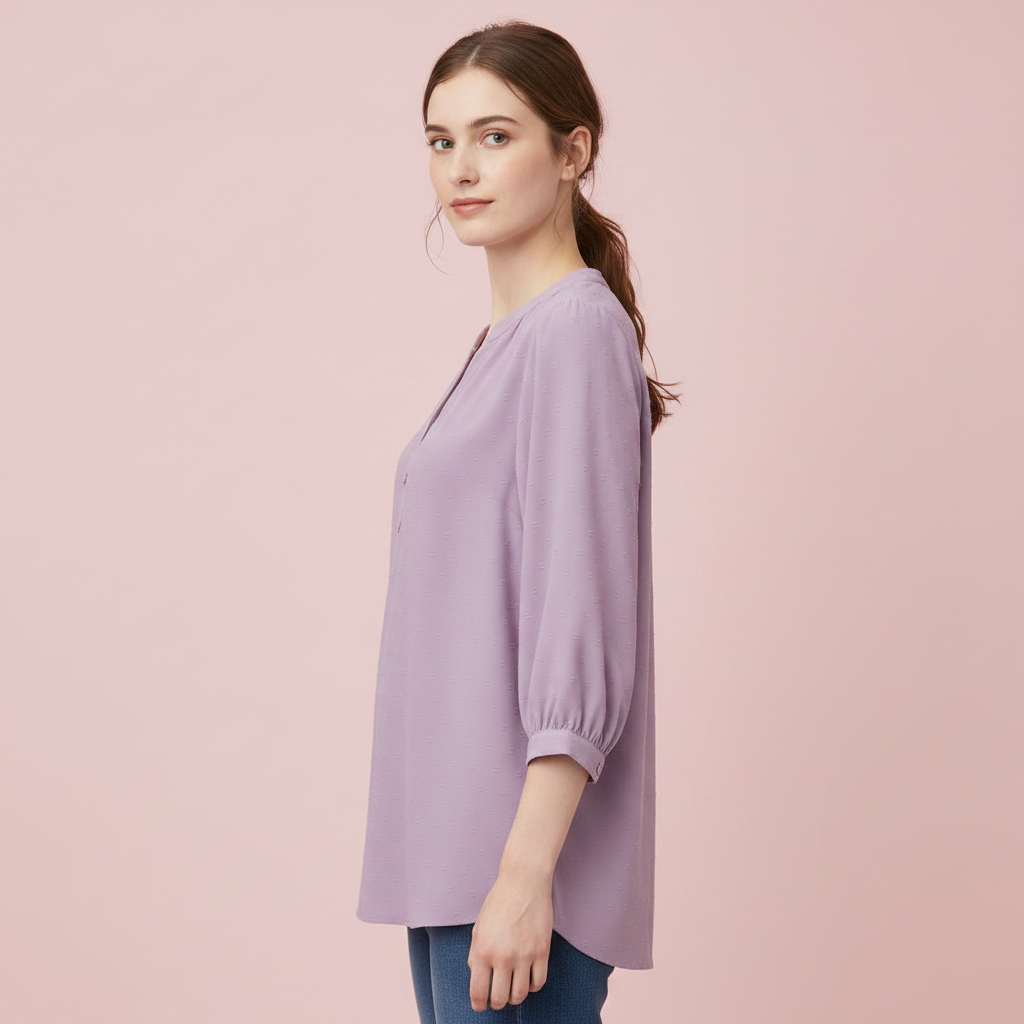 Patchwork Damenbluse | Modische Freizeitbluse für Damen