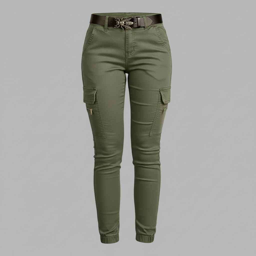 Moderne Cargo Hose Damen | Trendige Stoffhose für Urban Style