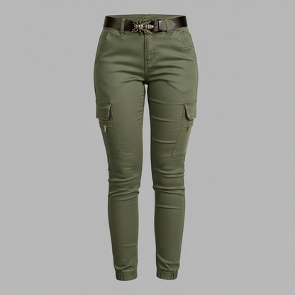 Moderne Cargo Hose Damen | Trendige Stoffhose für Urban Style