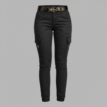 Moderne Cargo Hose Damen | Trendige Stoffhose für Urban Style