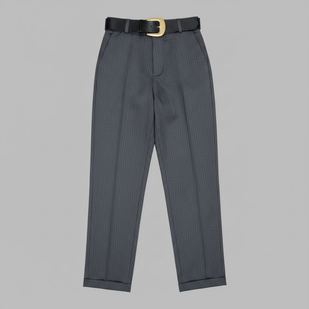 Elegante Anzughose Damen | Hochtaillierte Stoffhose
