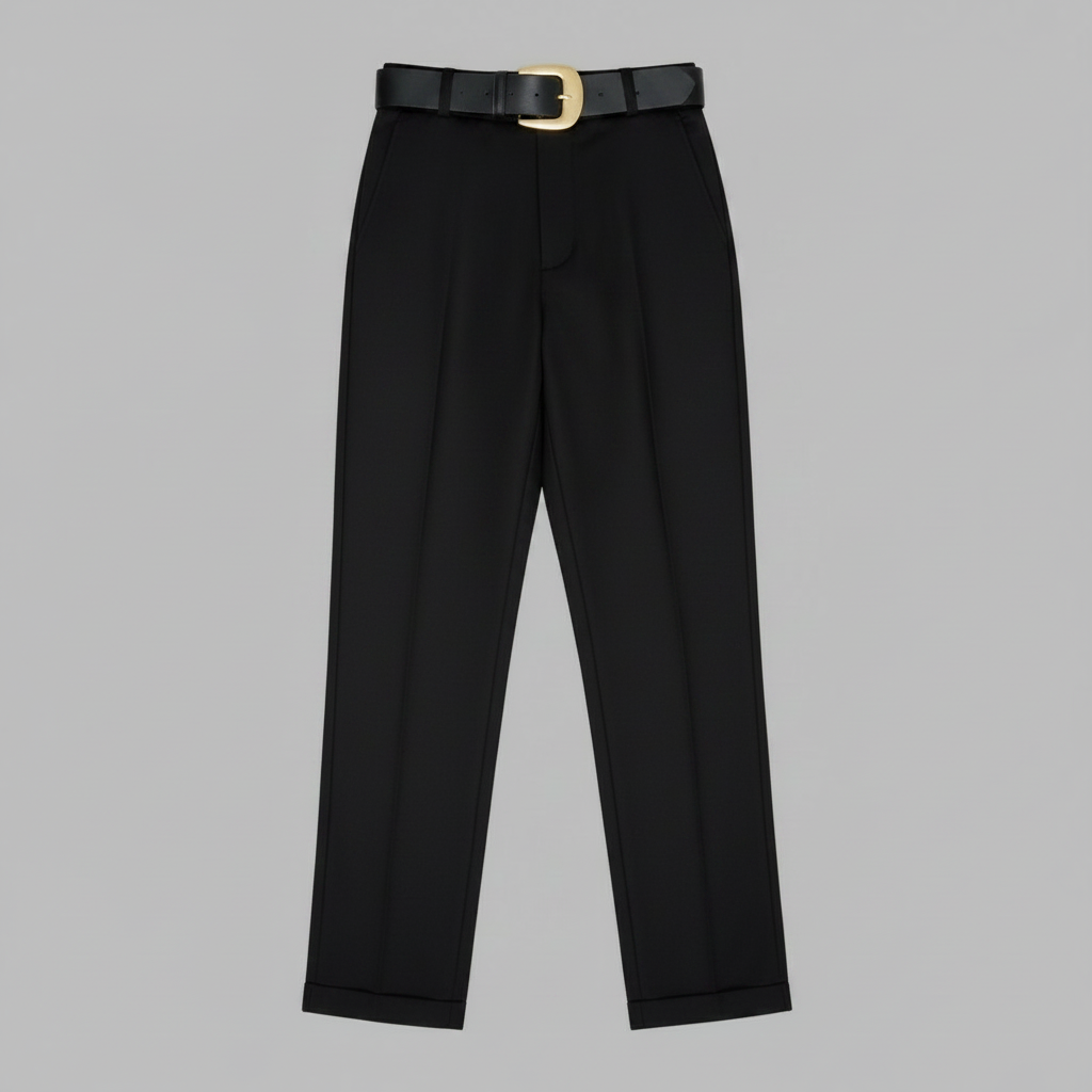 Elegante Anzughose Damen | Hochtaillierte Stoffhose
