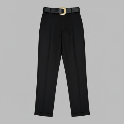 Elegante Anzughose Damen | Hochtaillierte Stoffhose