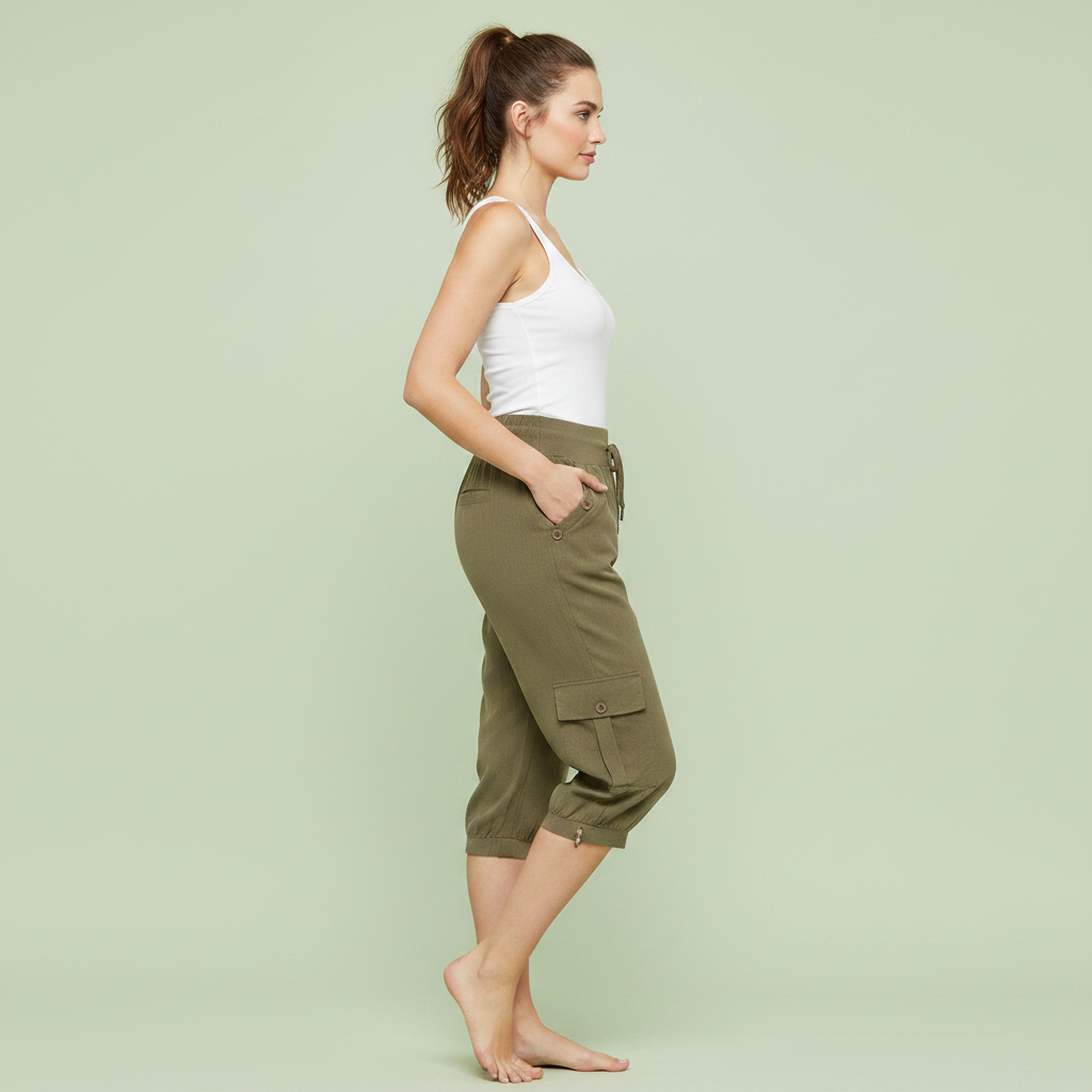 Jana | Freizeithosen für Damen mit Elastischem Bund und Taschen