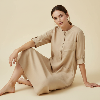 Tina | Stilvolles Damenkleid aus Atmungsaktivem Material